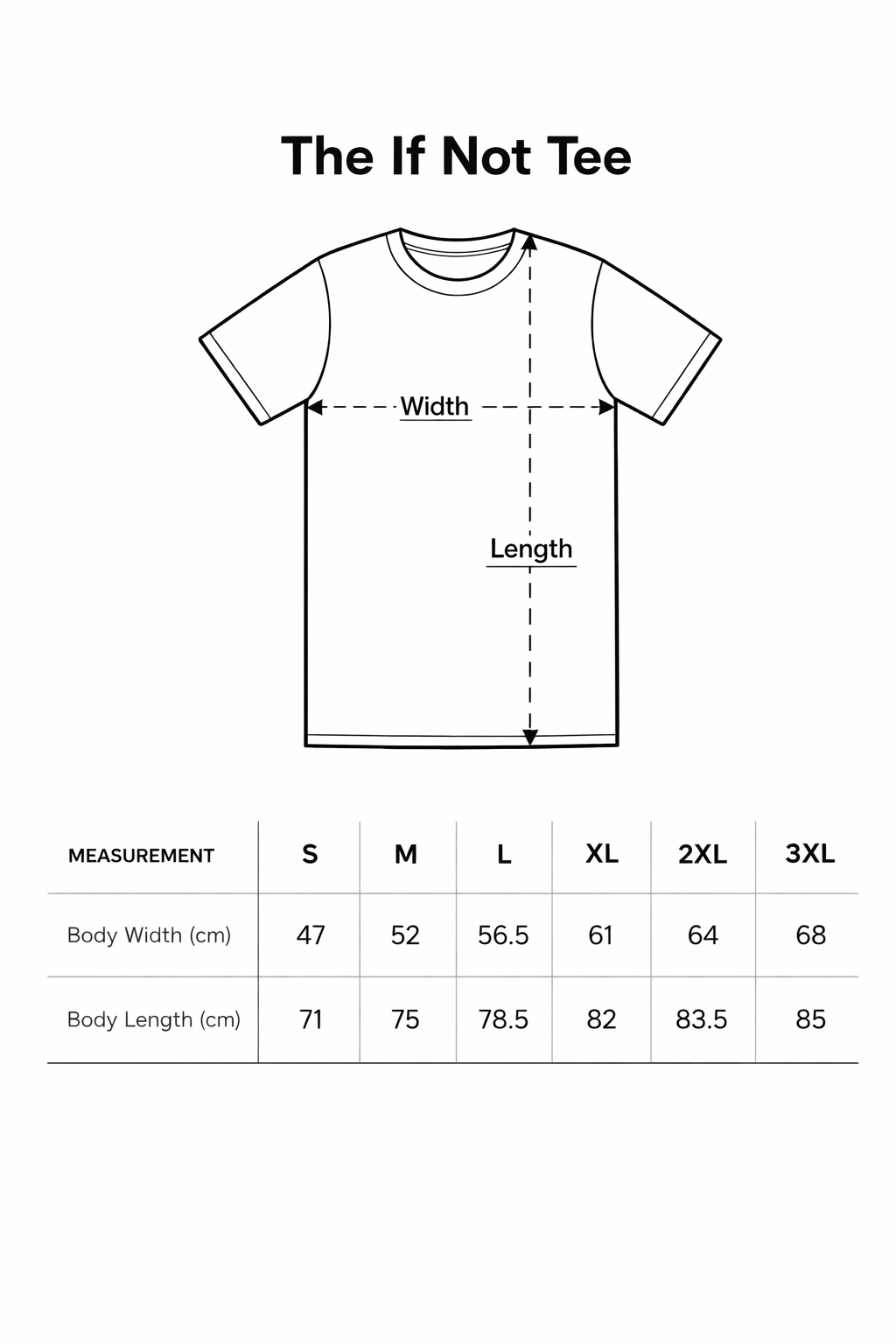 The If Not Tee Black ** PRE-ORDER** (Expected Delivery - early March)