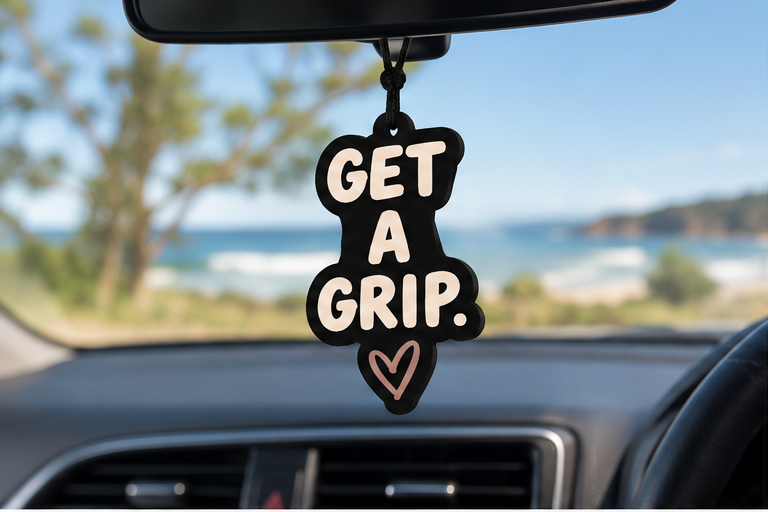 GET A GRIP. Scented Car Air Freshener