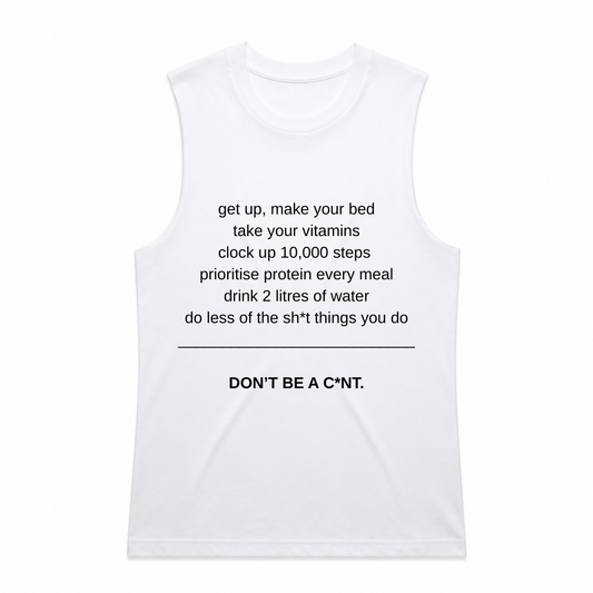 PRE-ORDER | Daily Reminder Tank - White