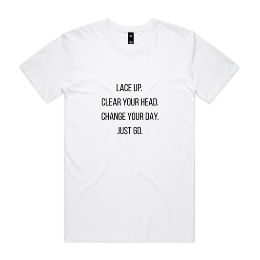 Lace Up Tee - White